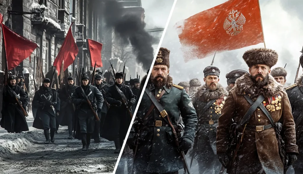 적군과 백군을 표현한 이미지