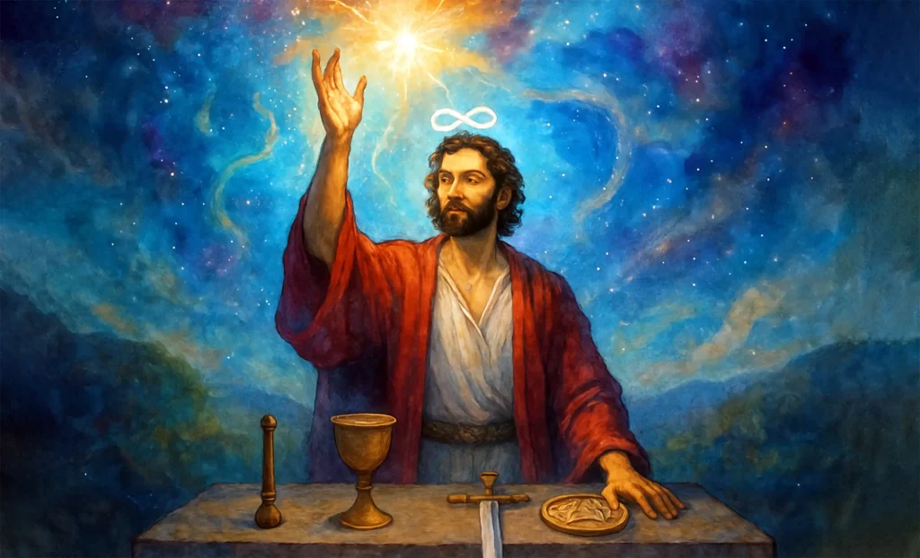 라이더-웨이트 덱 마법사 카드