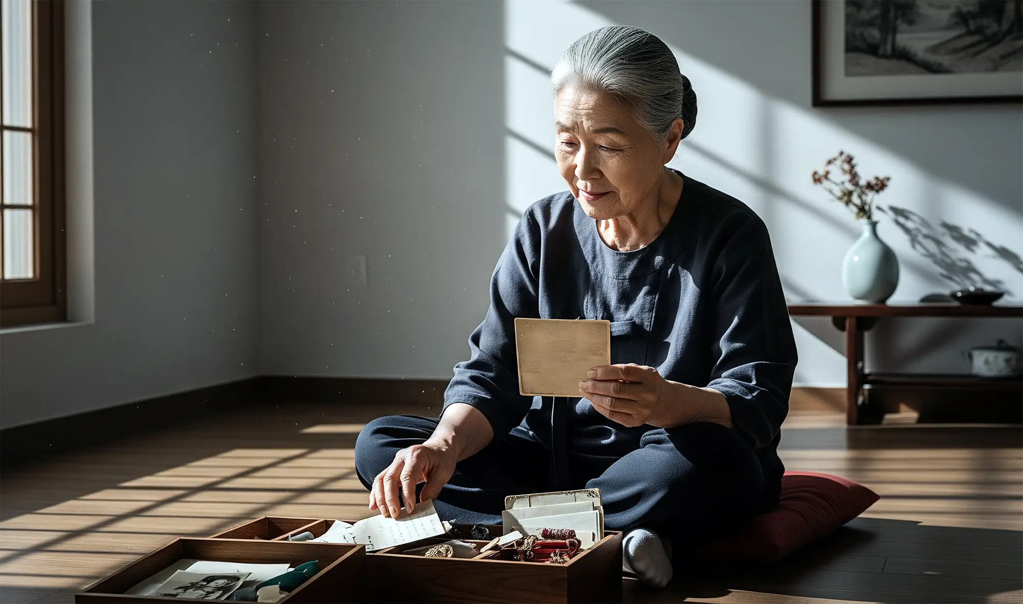 Organizing personal effects from one's lifetime